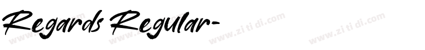 Regards Regular字体转换